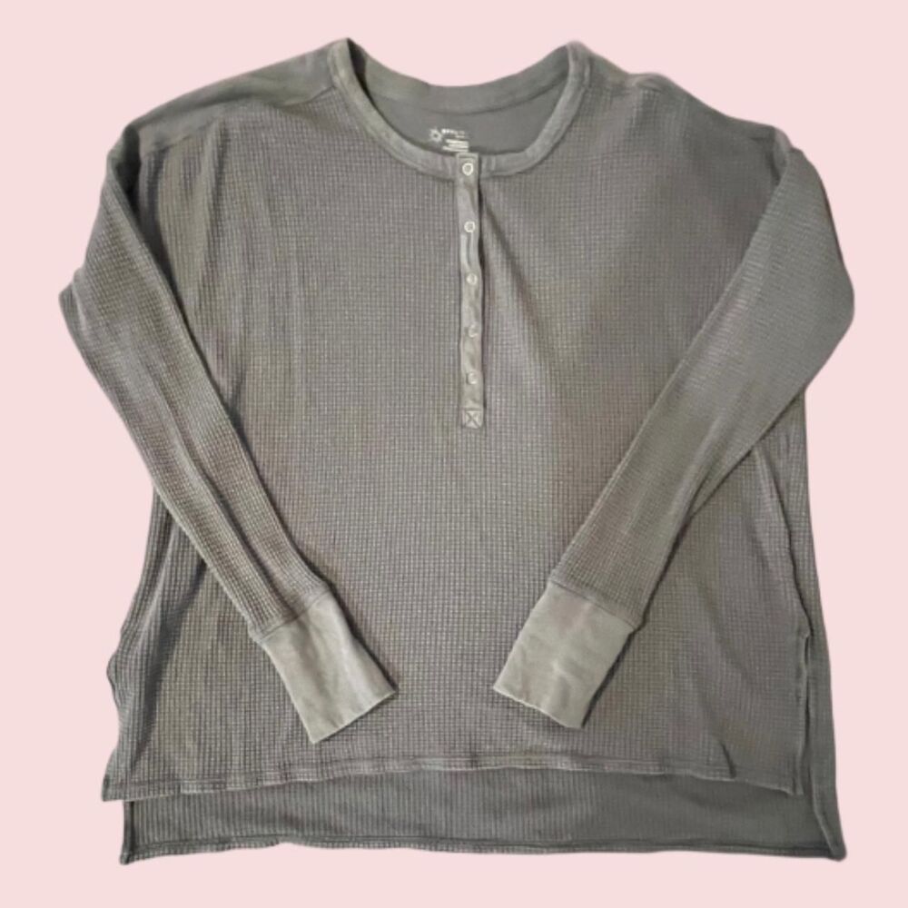 Aerie oversized waffle knit Henley